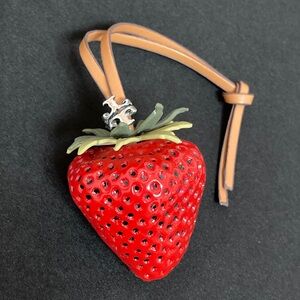 Tory Burch Red Strawberry Keychain